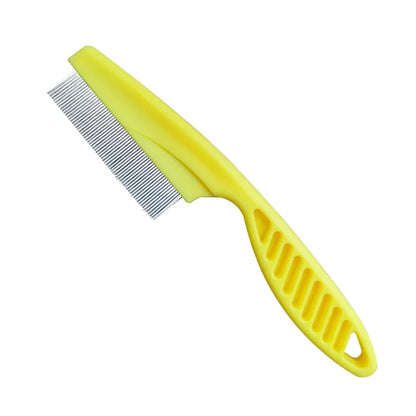 Stainless Steel Flea Comb for Dogs And Cats Portable Hair Removal Brush with Dense Teeth Universal Pet Grooming Cleaning Tool