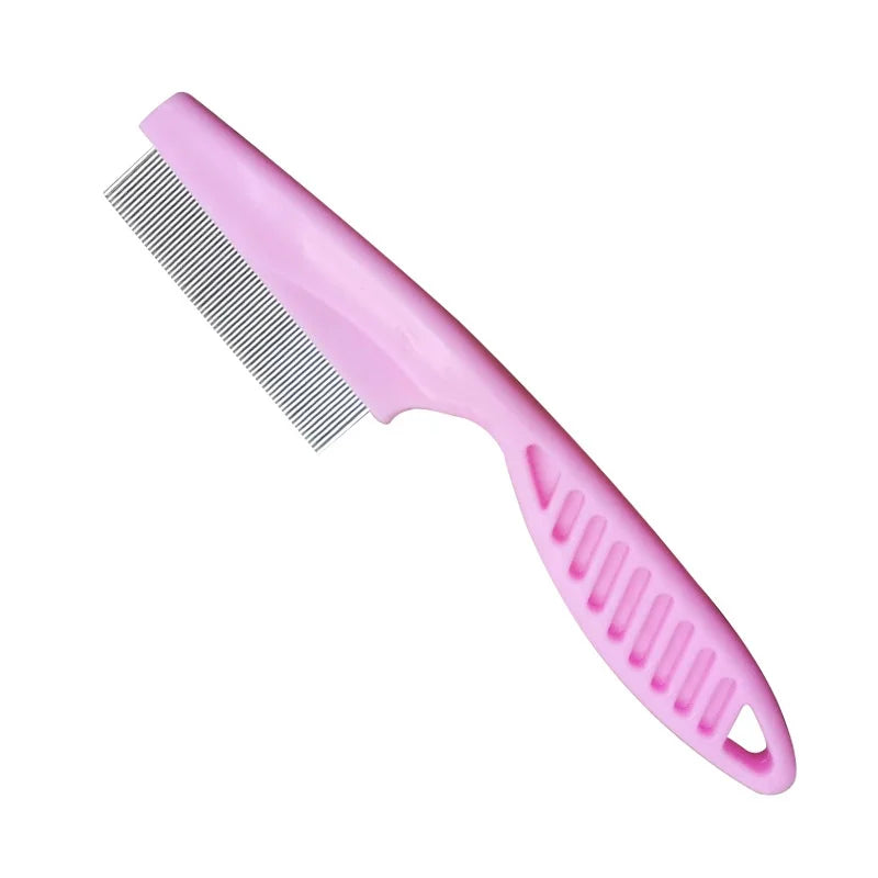 Stainless Steel Flea Comb for Dogs And Cats Portable Hair Removal Brush with Dense Teeth Universal Pet Grooming Cleaning Tool