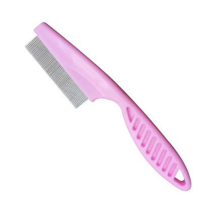 Stainless Steel Flea Comb for Dogs And Cats Portable Hair Removal Brush with Dense Teeth Universal Pet Grooming Cleaning Tool
