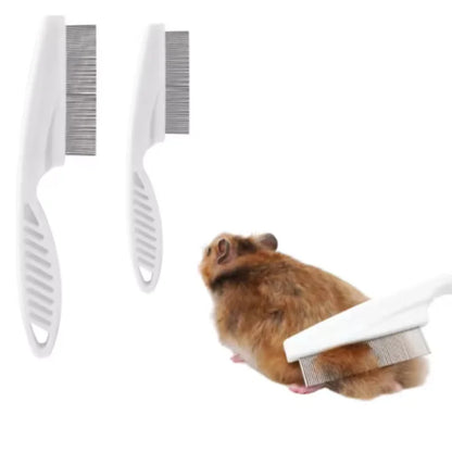 Stainless Steel Flea Comb for Dogs And Cats Portable Hair Removal Brush with Dense Teeth Universal Pet Grooming Cleaning Tool